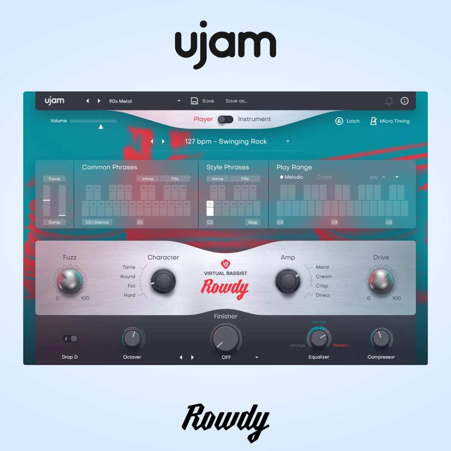 Ujam Rowdy 2 Virtual Bassist Plug-in